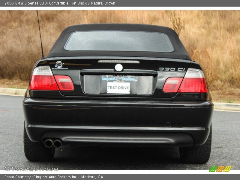 Jet Black / Natural Brown 2005 BMW 3 Series 330i Convertible