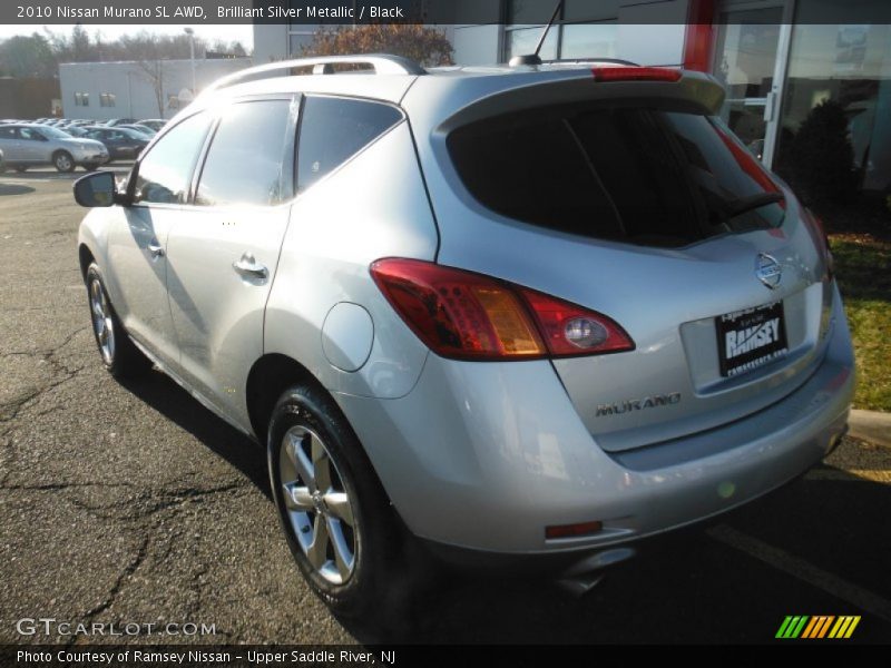 Brilliant Silver Metallic / Black 2010 Nissan Murano SL AWD