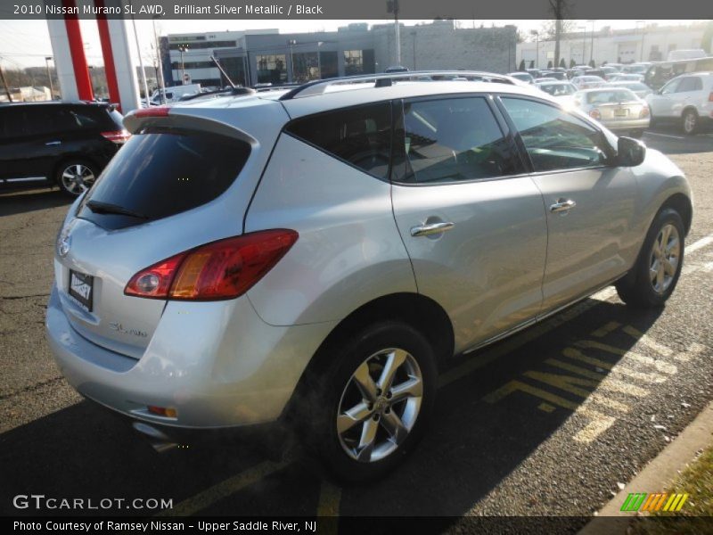 Brilliant Silver Metallic / Black 2010 Nissan Murano SL AWD