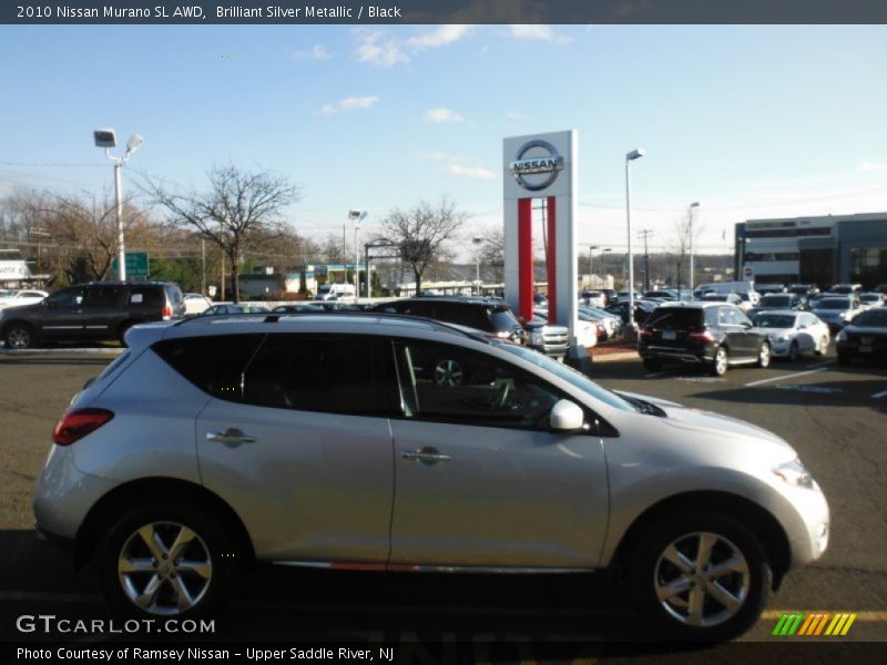 Brilliant Silver Metallic / Black 2010 Nissan Murano SL AWD
