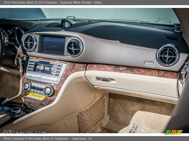 Diamond White Metallic / Black 2014 Mercedes-Benz SL 550 Roadster