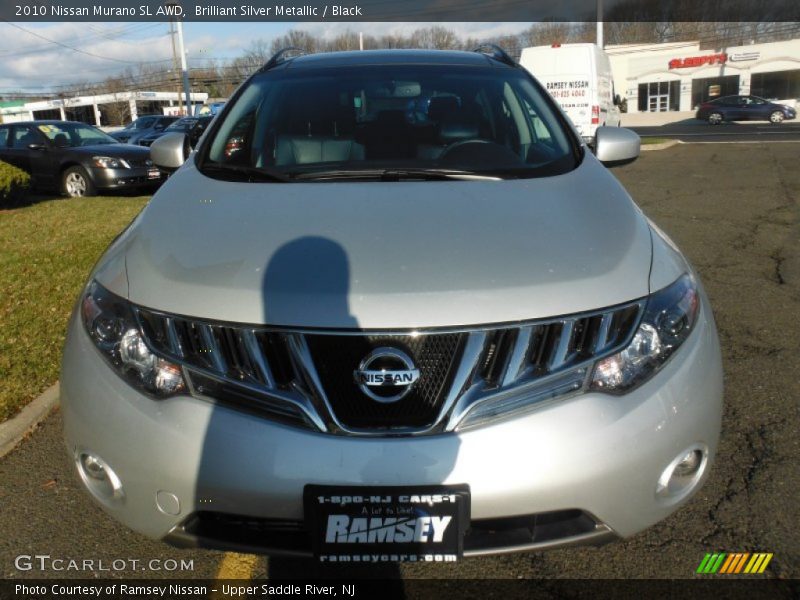 Brilliant Silver Metallic / Black 2010 Nissan Murano SL AWD