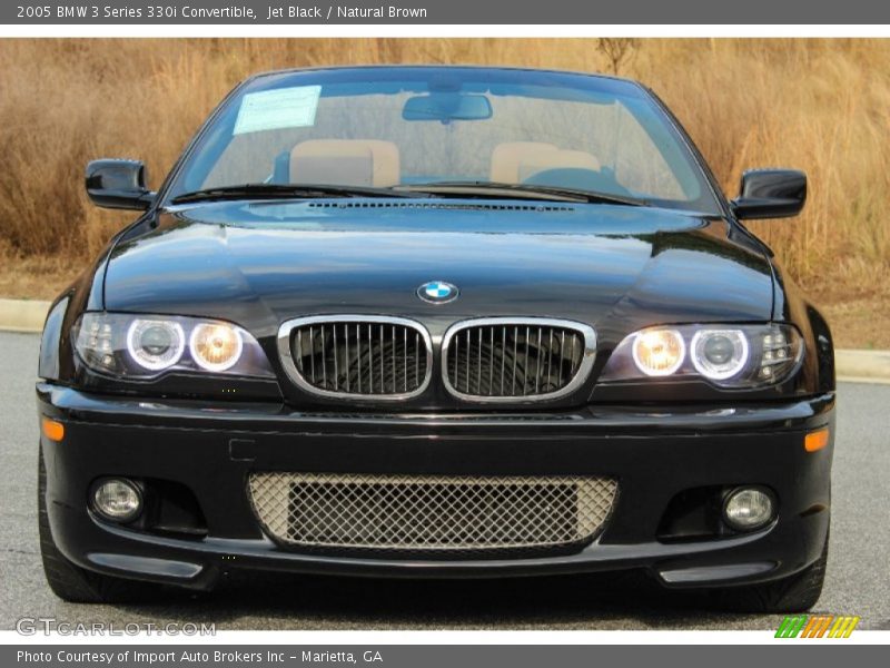 Jet Black / Natural Brown 2005 BMW 3 Series 330i Convertible