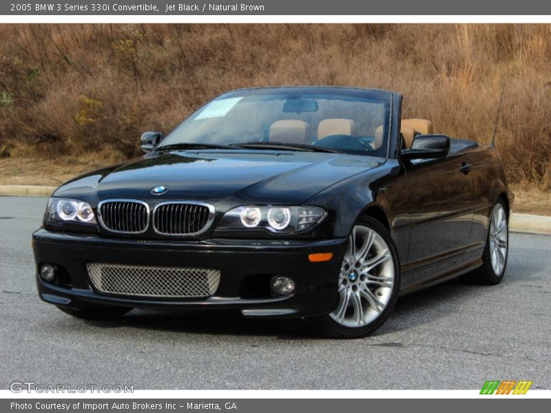 Jet Black / Natural Brown 2005 BMW 3 Series 330i Convertible