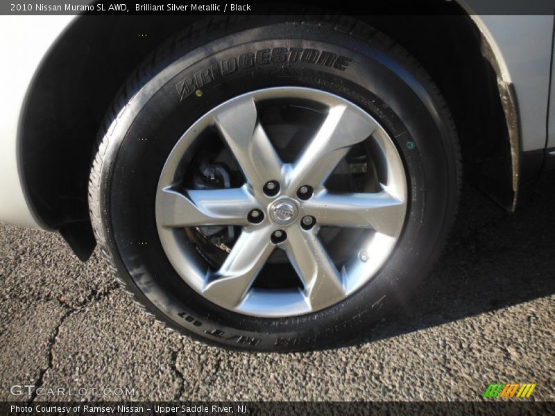 Brilliant Silver Metallic / Black 2010 Nissan Murano SL AWD
