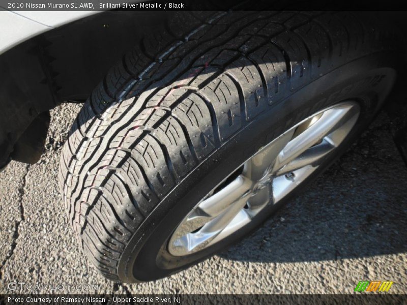 Brilliant Silver Metallic / Black 2010 Nissan Murano SL AWD