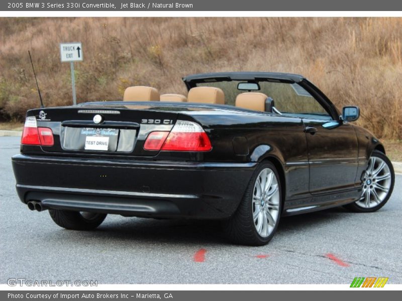 Jet Black / Natural Brown 2005 BMW 3 Series 330i Convertible