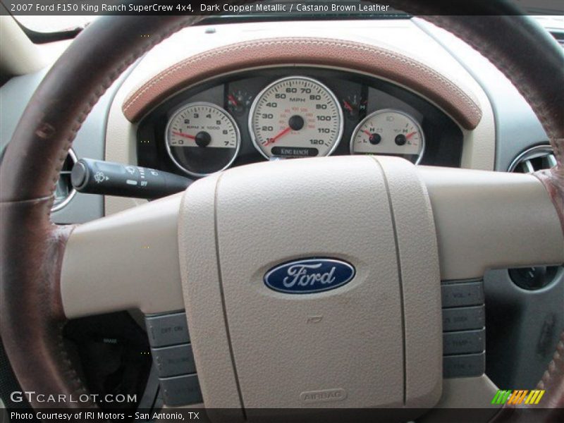 Dark Copper Metallic / Castano Brown Leather 2007 Ford F150 King Ranch SuperCrew 4x4