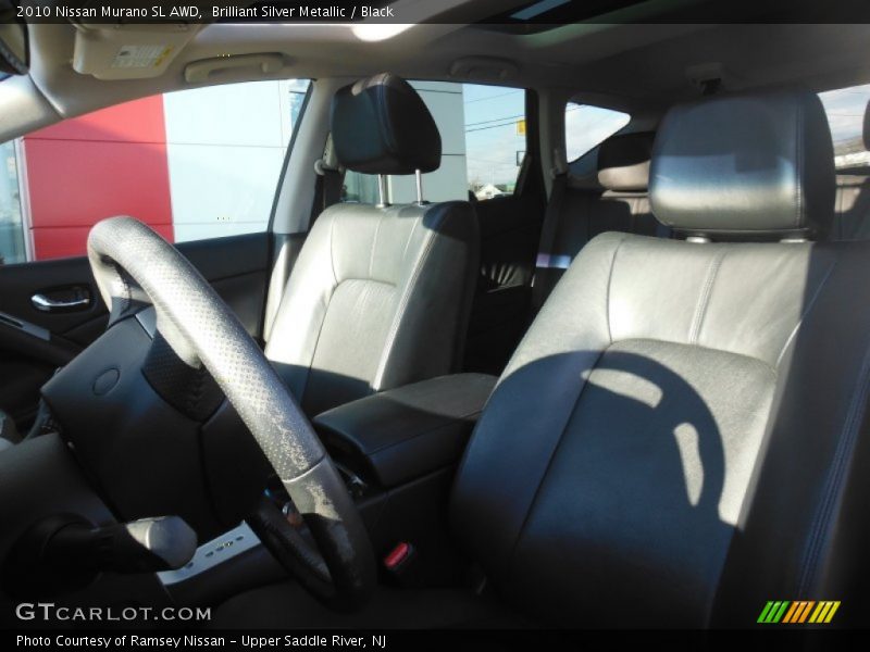 Brilliant Silver Metallic / Black 2010 Nissan Murano SL AWD