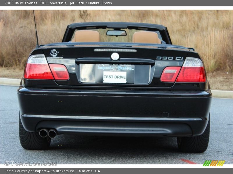 Jet Black / Natural Brown 2005 BMW 3 Series 330i Convertible