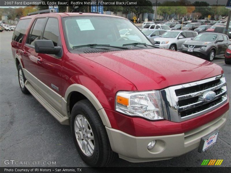 Redfire Metallic / Charcoal Black/Camel 2007 Ford Expedition EL Eddie Bauer