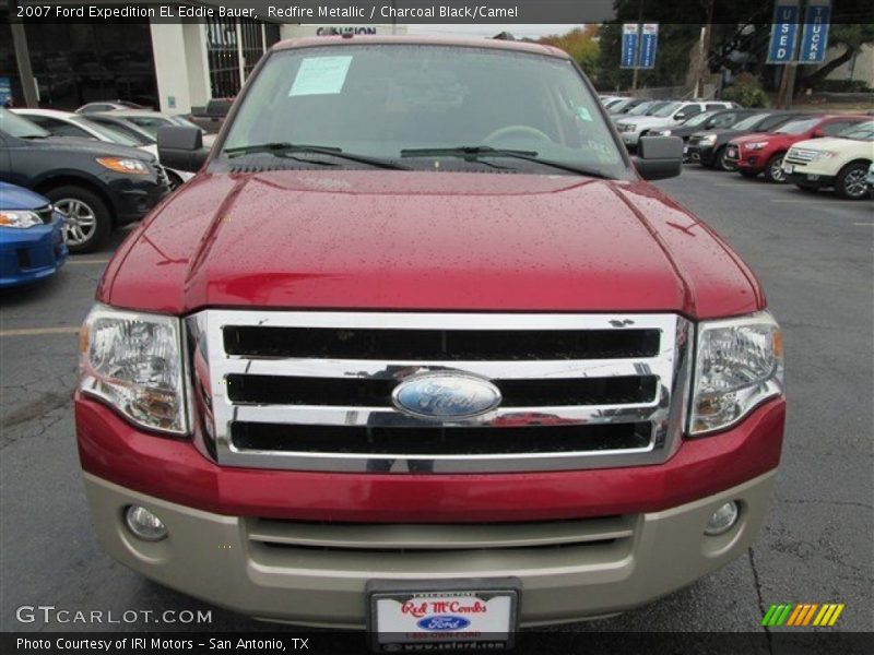 Redfire Metallic / Charcoal Black/Camel 2007 Ford Expedition EL Eddie Bauer