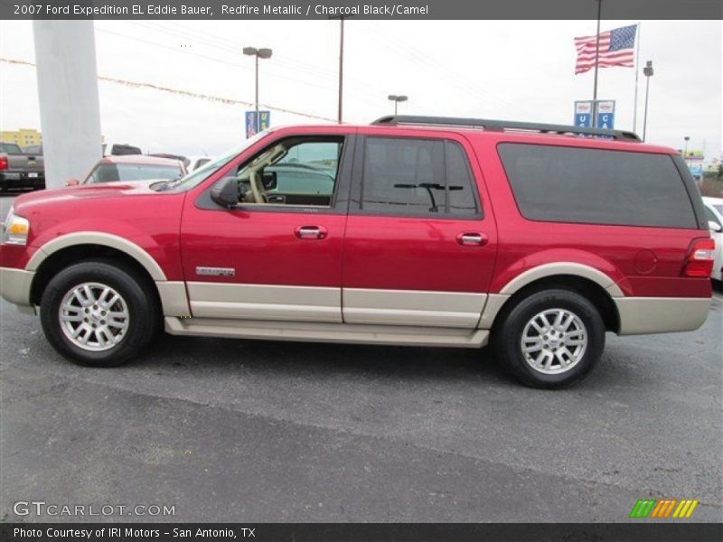 Redfire Metallic / Charcoal Black/Camel 2007 Ford Expedition EL Eddie Bauer