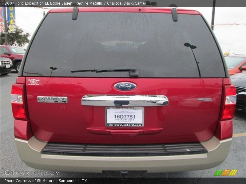 Redfire Metallic / Charcoal Black/Camel 2007 Ford Expedition EL Eddie Bauer