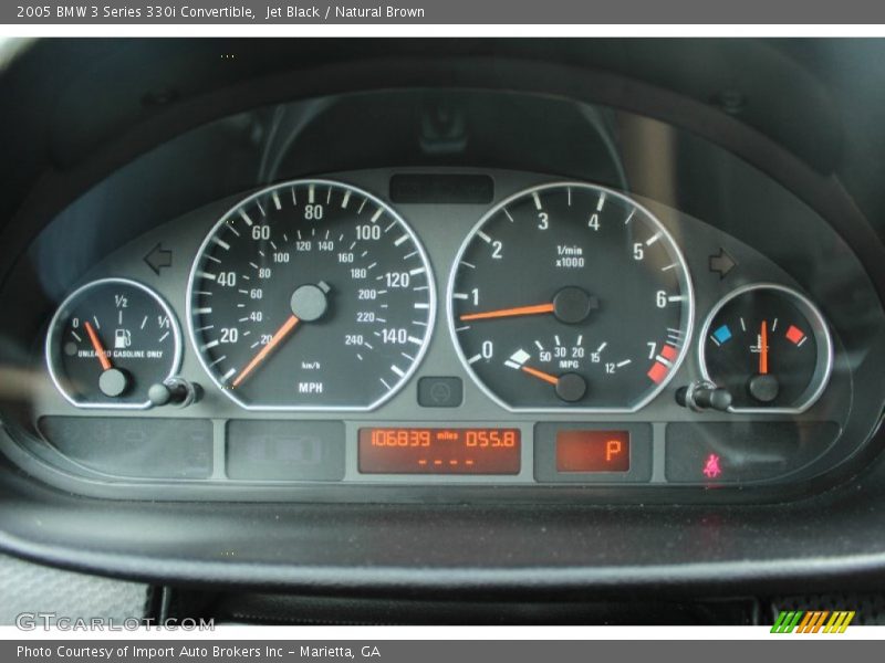  2005 3 Series 330i Convertible 330i Convertible Gauges