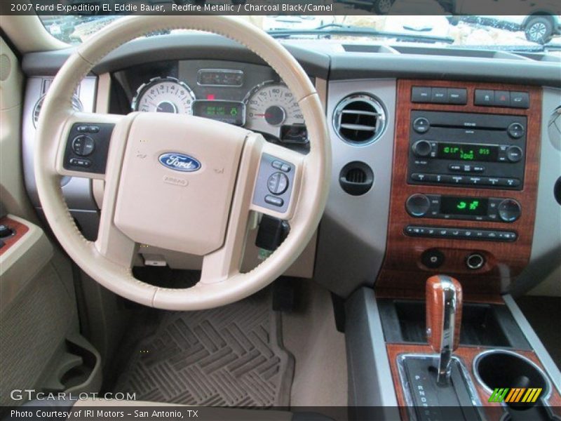 Redfire Metallic / Charcoal Black/Camel 2007 Ford Expedition EL Eddie Bauer
