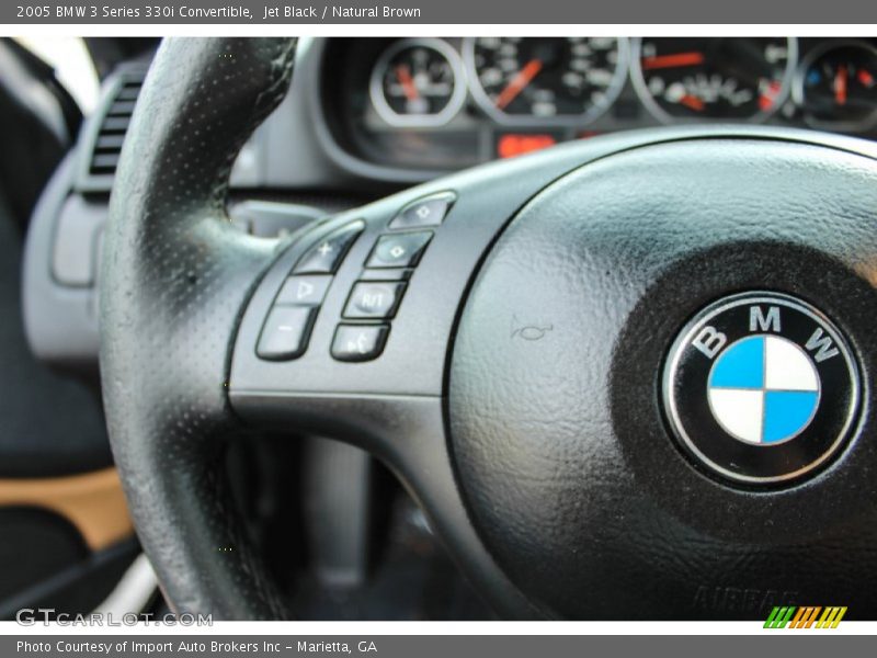 Jet Black / Natural Brown 2005 BMW 3 Series 330i Convertible