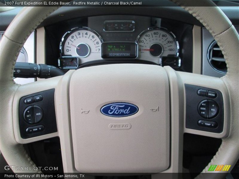 Redfire Metallic / Charcoal Black/Camel 2007 Ford Expedition EL Eddie Bauer
