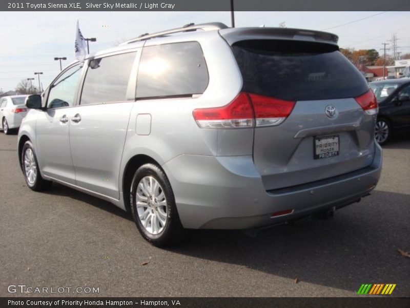 Silver Sky Metallic / Light Gray 2011 Toyota Sienna XLE