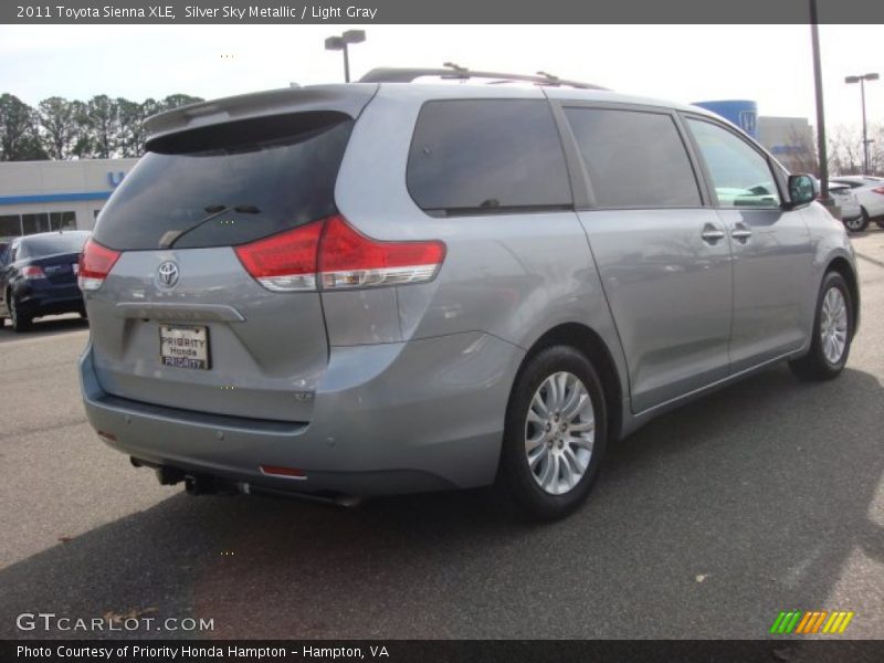 Silver Sky Metallic / Light Gray 2011 Toyota Sienna XLE