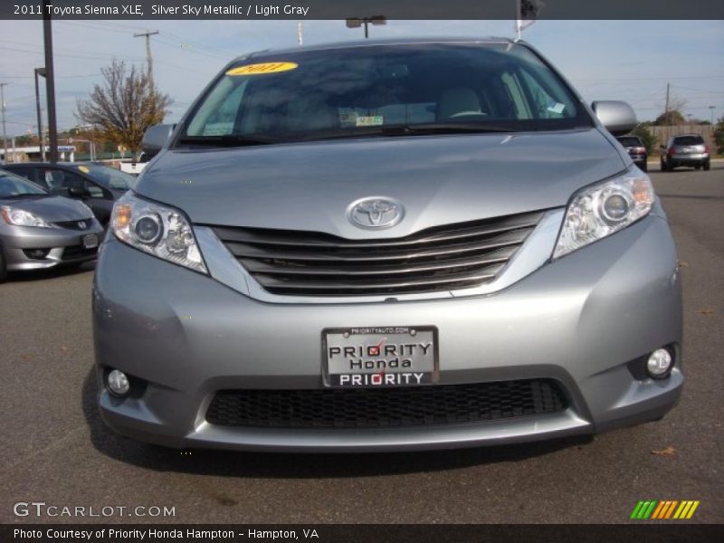 Silver Sky Metallic / Light Gray 2011 Toyota Sienna XLE