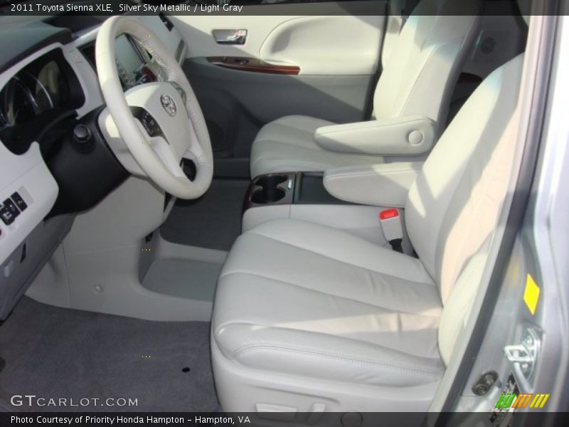 Silver Sky Metallic / Light Gray 2011 Toyota Sienna XLE