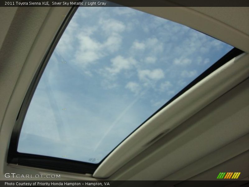 Silver Sky Metallic / Light Gray 2011 Toyota Sienna XLE