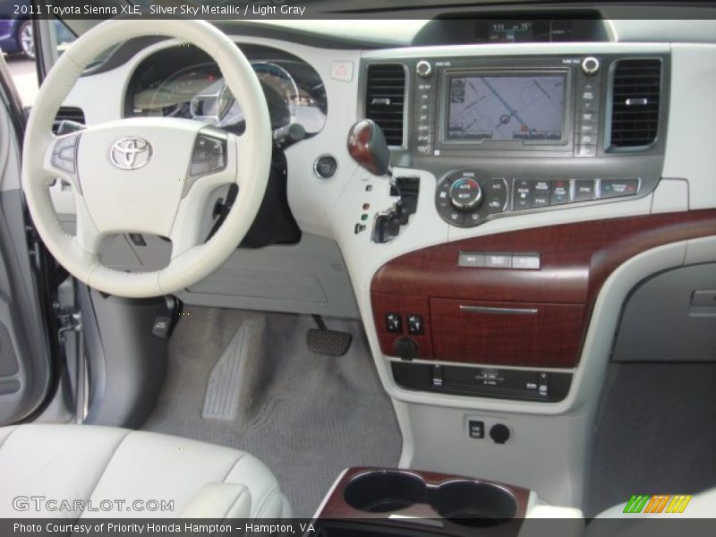 Silver Sky Metallic / Light Gray 2011 Toyota Sienna XLE