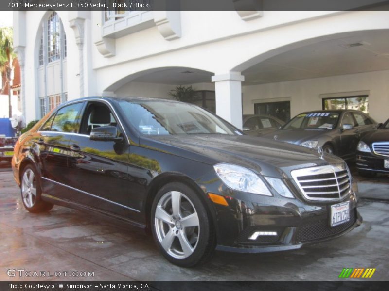Black / Black 2011 Mercedes-Benz E 350 Sedan
