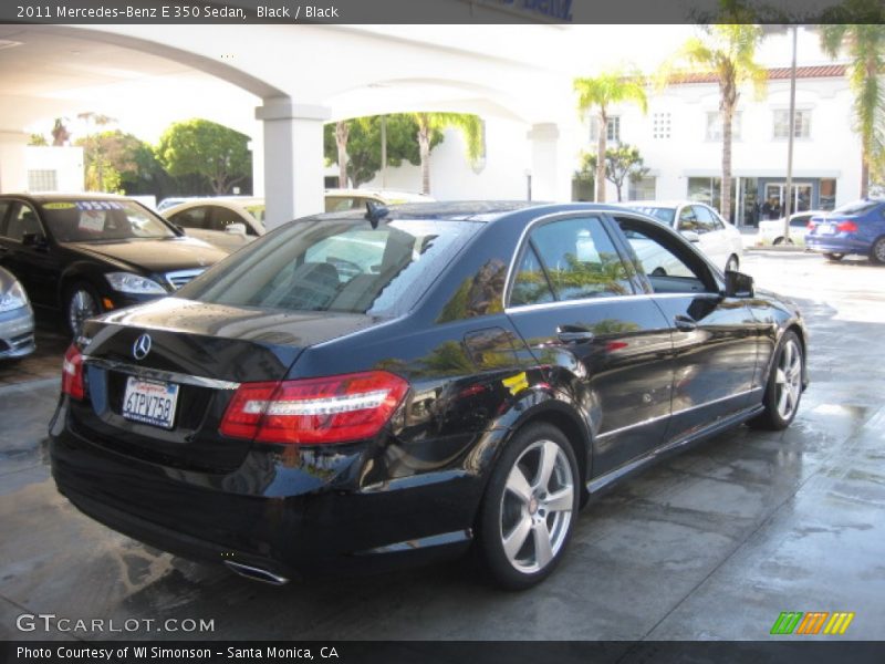 Black / Black 2011 Mercedes-Benz E 350 Sedan