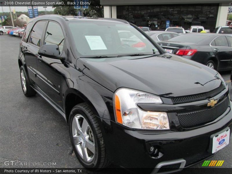 Black / Ebony 2008 Chevrolet Equinox Sport AWD