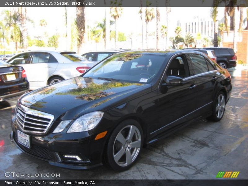 Black / Black 2011 Mercedes-Benz E 350 Sedan