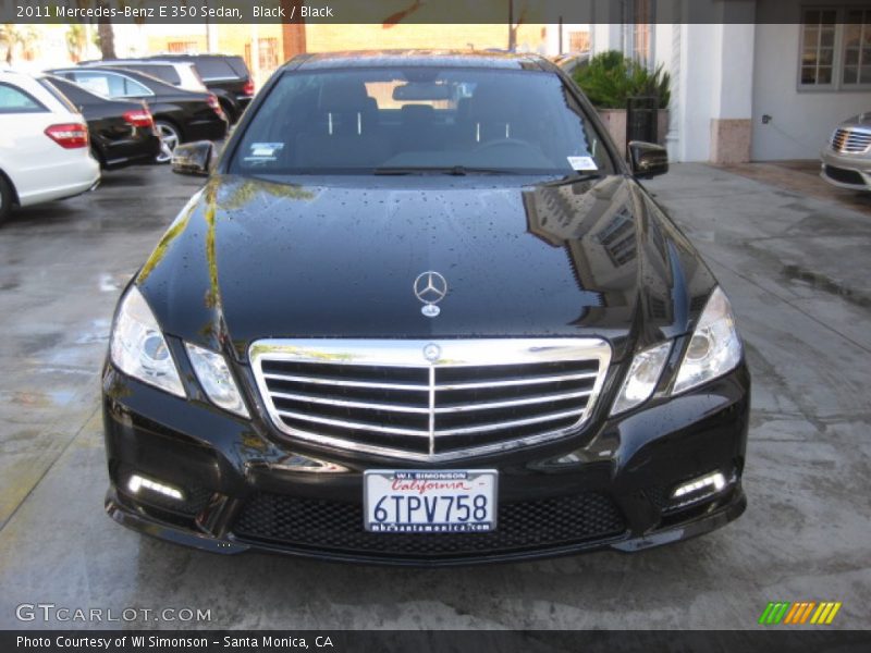Black / Black 2011 Mercedes-Benz E 350 Sedan