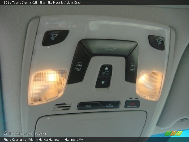 Silver Sky Metallic / Light Gray 2011 Toyota Sienna XLE