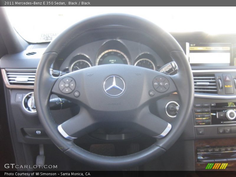 Black / Black 2011 Mercedes-Benz E 350 Sedan