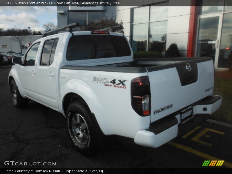 Avalanche White / Steel 2012 Nissan Frontier Pro-4X Crew Cab 4x4