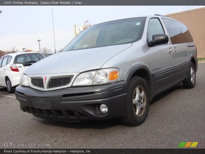 Galaxy Silver Metallic / Gray 2003 Pontiac Montana