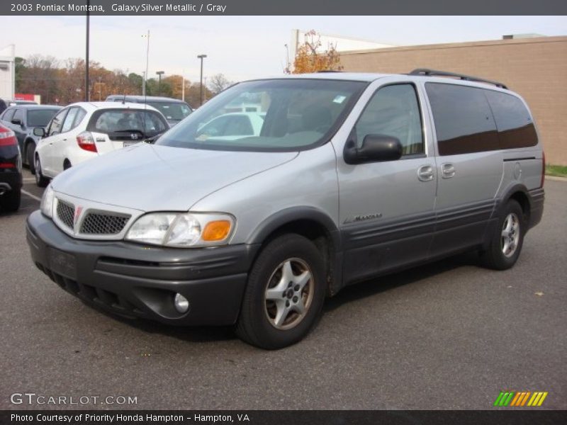 Galaxy Silver Metallic / Gray 2003 Pontiac Montana