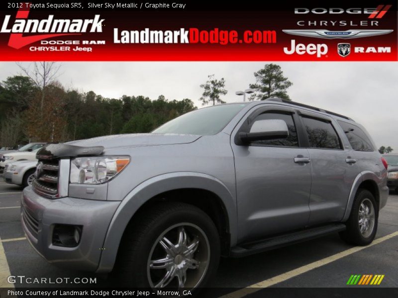 Silver Sky Metallic / Graphite Gray 2012 Toyota Sequoia SR5