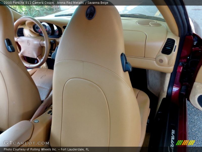 Arena Red Metallic / Savanna Beige 2000 Porsche 911 Carrera Coupe