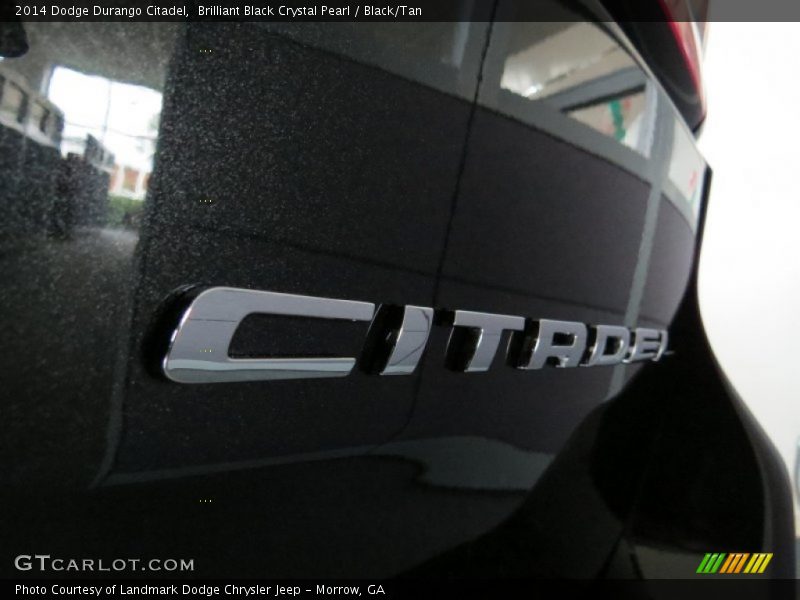 Brilliant Black Crystal Pearl / Black/Tan 2014 Dodge Durango Citadel
