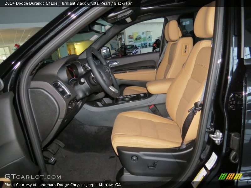 Brilliant Black Crystal Pearl / Black/Tan 2014 Dodge Durango Citadel