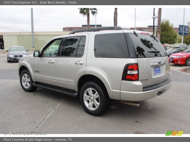 Silver Birch Metallic / Stone 2007 Ford Explorer XLT