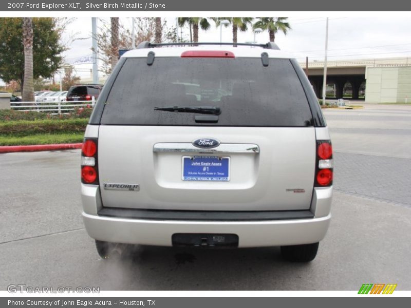 Silver Birch Metallic / Stone 2007 Ford Explorer XLT