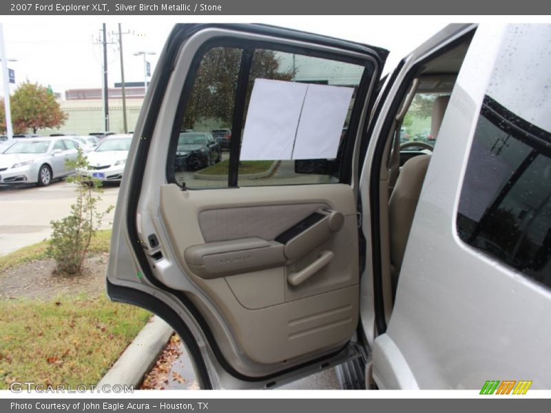 Silver Birch Metallic / Stone 2007 Ford Explorer XLT