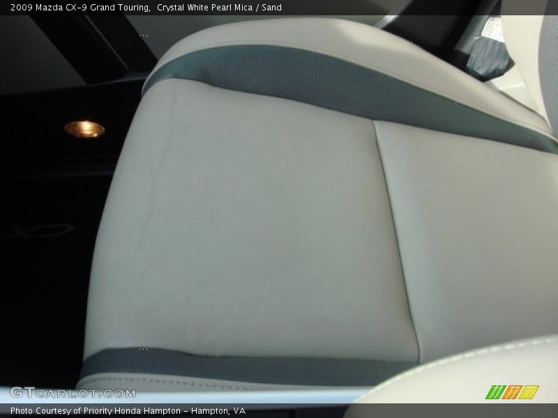 Crystal White Pearl Mica / Sand 2009 Mazda CX-9 Grand Touring