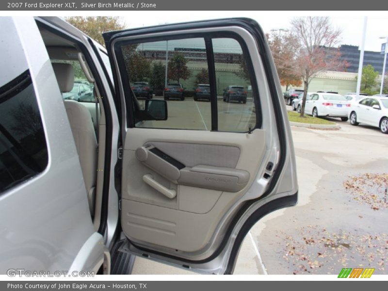 Silver Birch Metallic / Stone 2007 Ford Explorer XLT