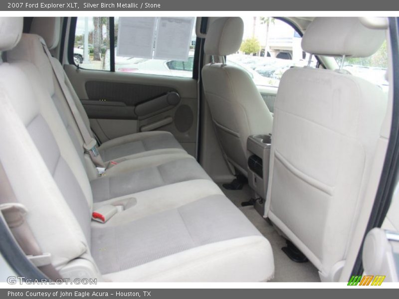 Silver Birch Metallic / Stone 2007 Ford Explorer XLT