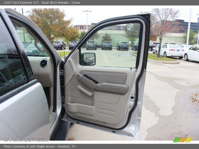 Silver Birch Metallic / Stone 2007 Ford Explorer XLT