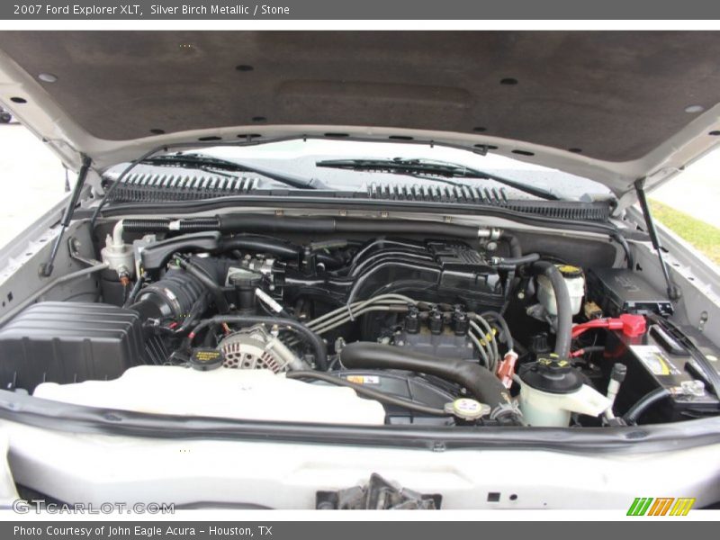 Silver Birch Metallic / Stone 2007 Ford Explorer XLT